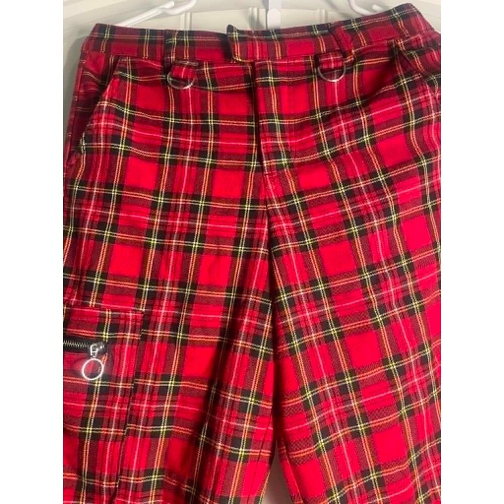 Hot Topic Ladies Size 5 Plaid Long Pant Grunge, Y2K, Goth, Academia